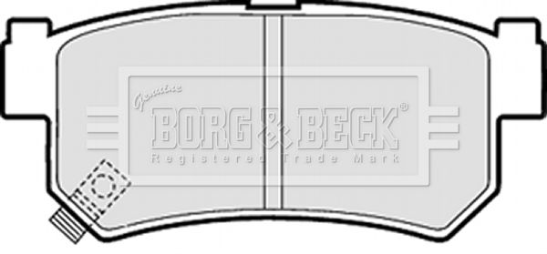 BORG & BECK stabdžių trinkelių rinkinys, diskinis stabdys BBP1790